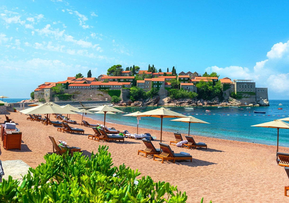 visit the most attractive places in montenegro such as sveti stefan and old bar